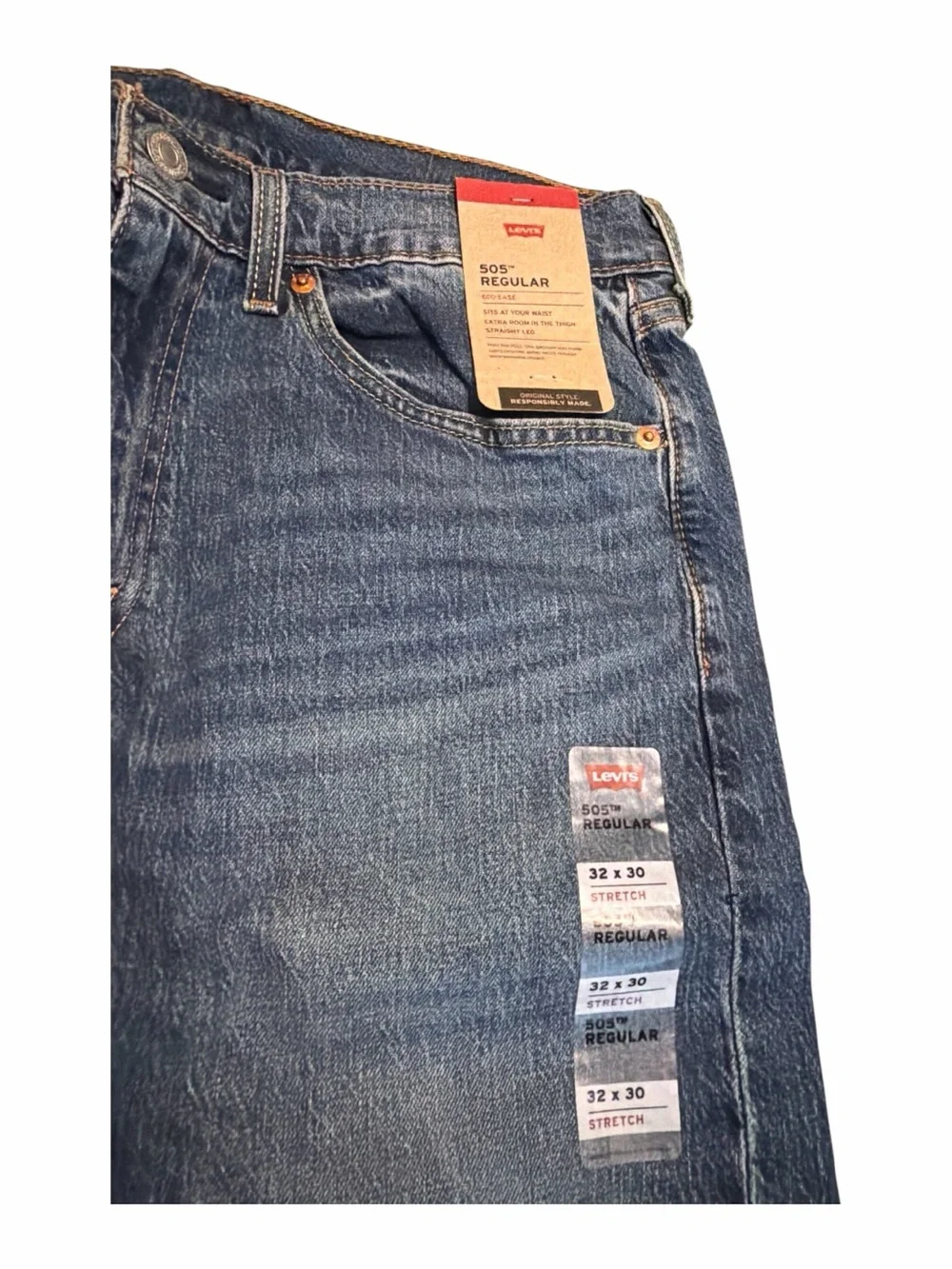 Levi’s new with tag 90s y2k style regular fit straight leg baggy denim jeans 32